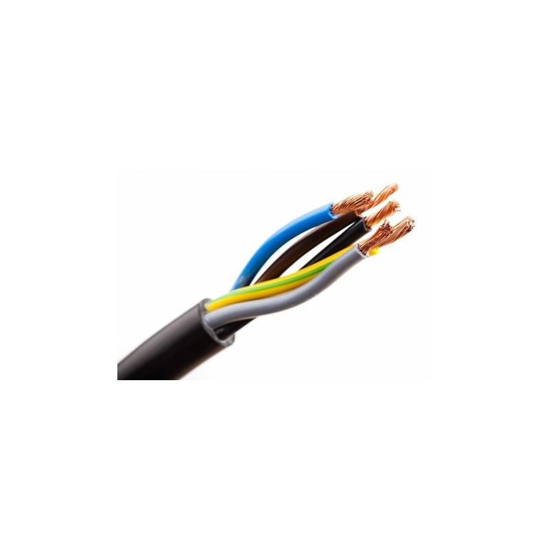 Câble électrique d'alimentation triphasé
